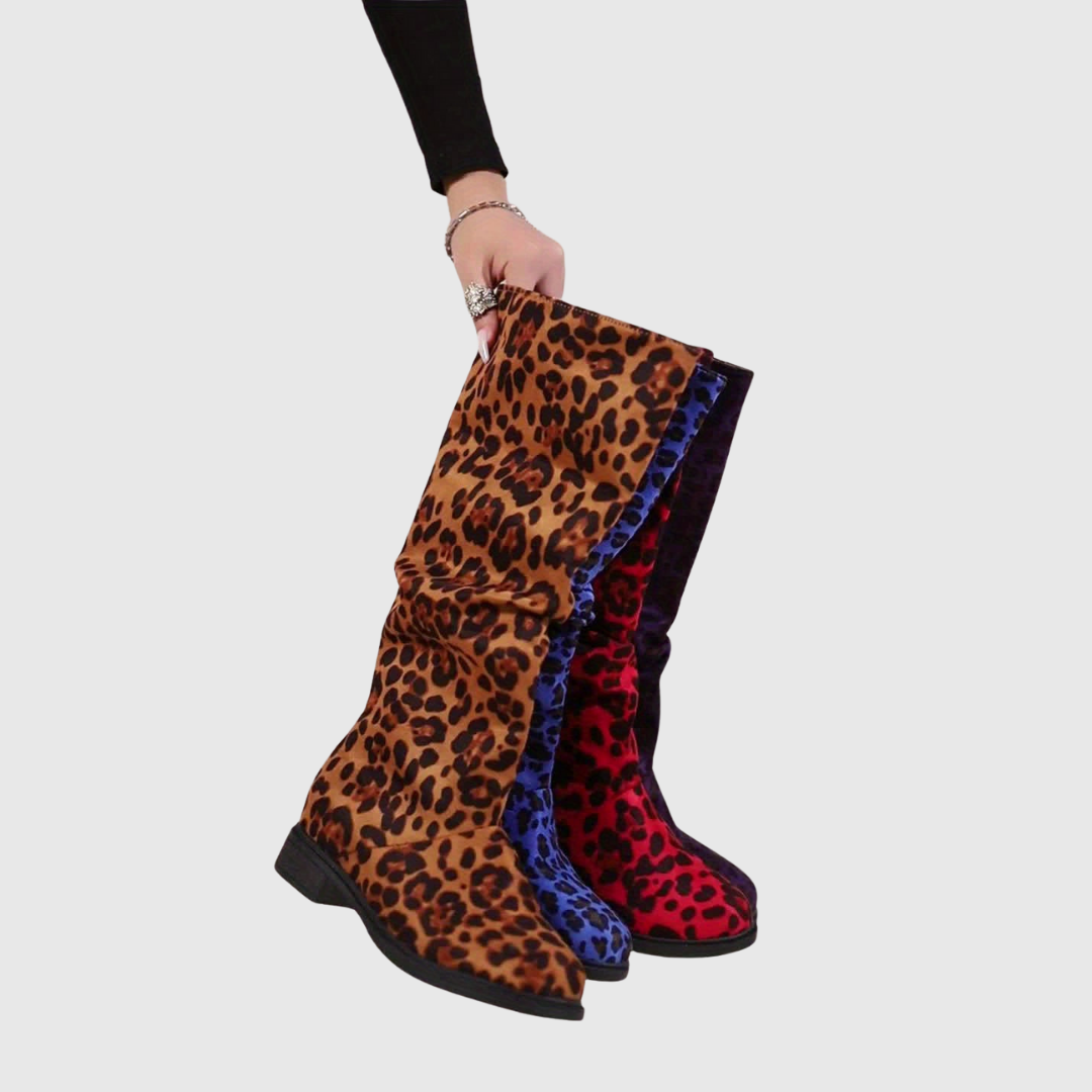 SELAH | LEOPARD MID-CALF BOOTS