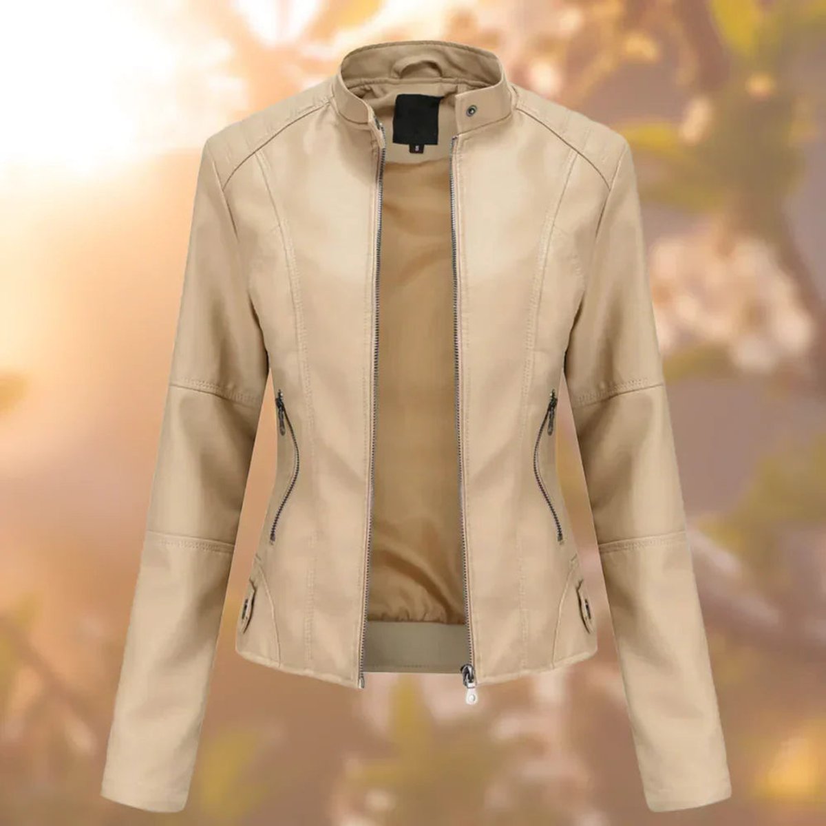 Shirley | Slim Zip-Up Biker Jacket