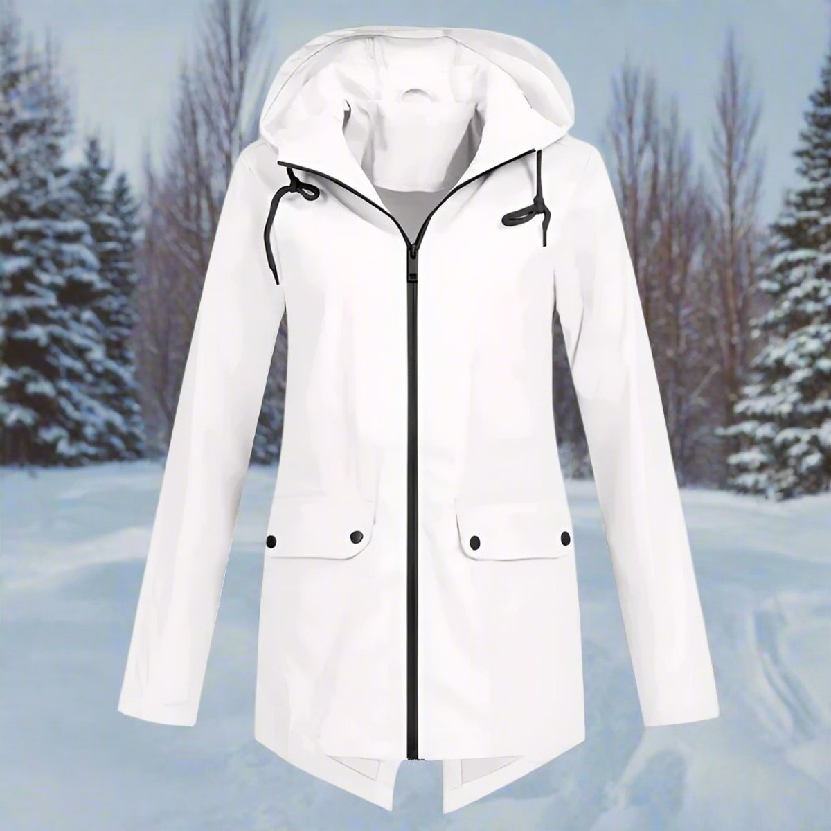 Lorraine | Longline Hooded Raincoat