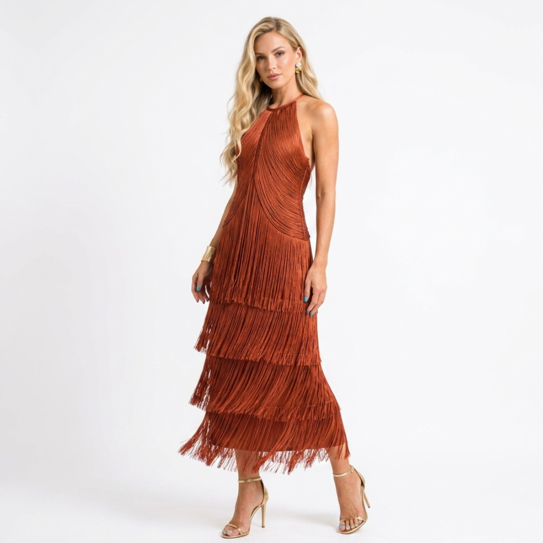 LIORA™ | Long Sleeve Midi Dress
