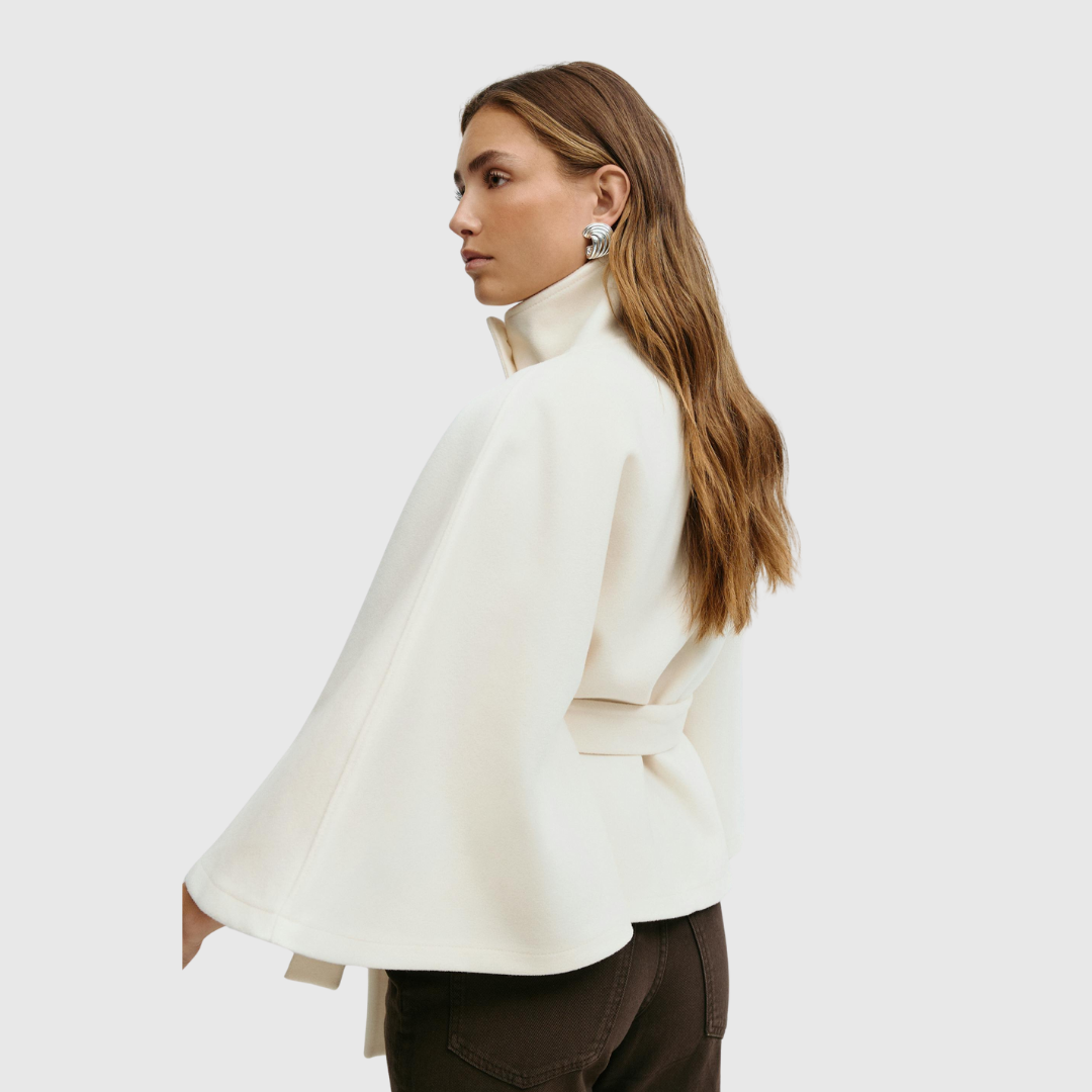 RHOSLYN | BELTED CAPE JACKET