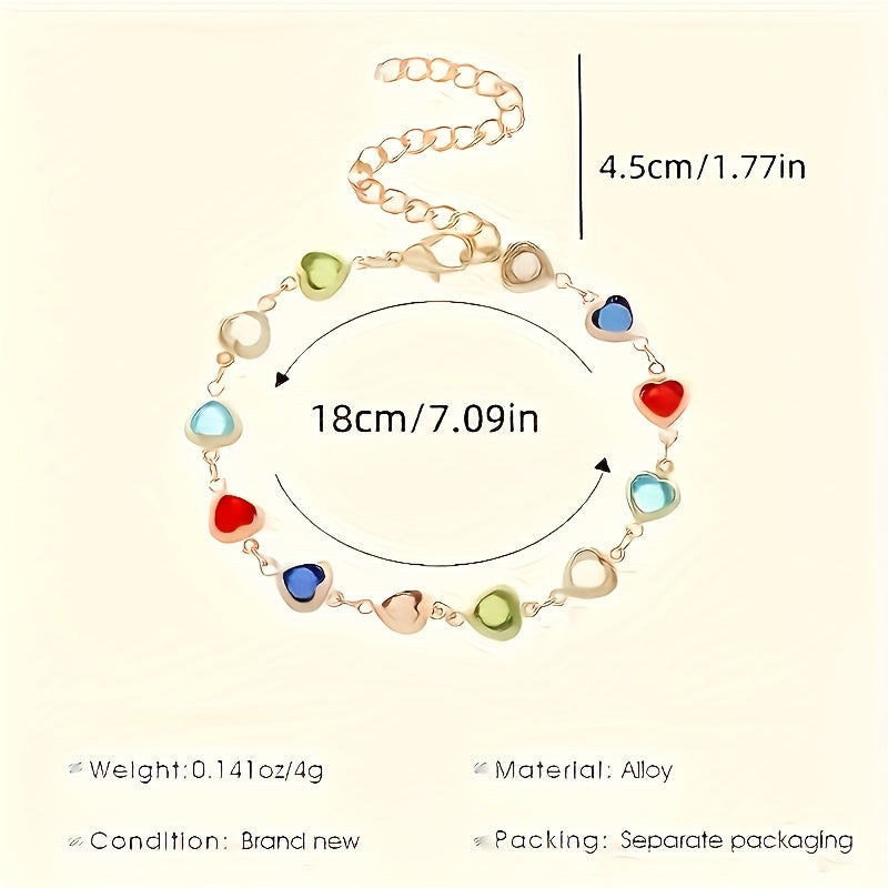 HEART-SHAPED GOLD BRACELET