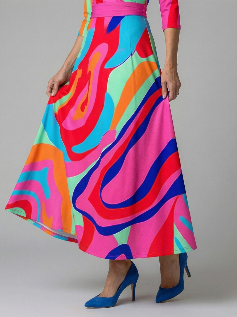 LIORA™ | Floral Wrap Maxi Dress
