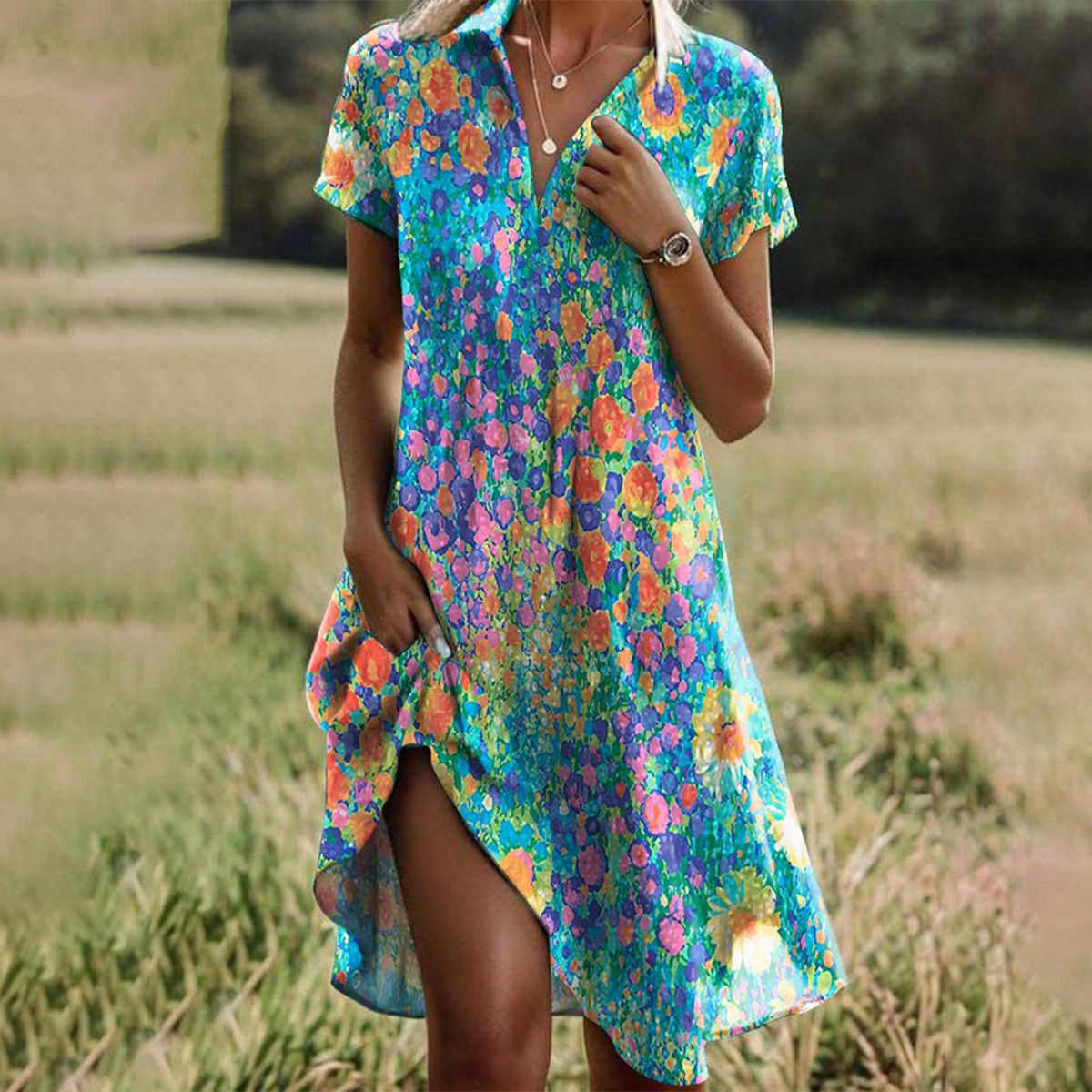 LIORA™ | Summer Midi Dress