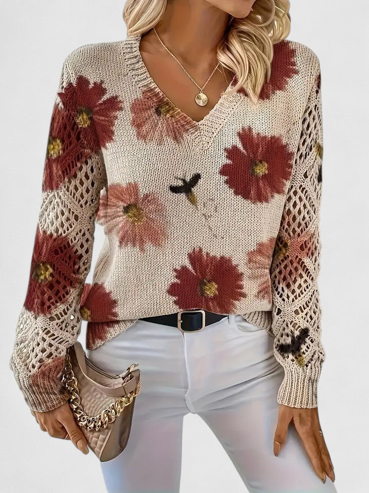 TAHLIA | COMFORT FLORAL SWEATER