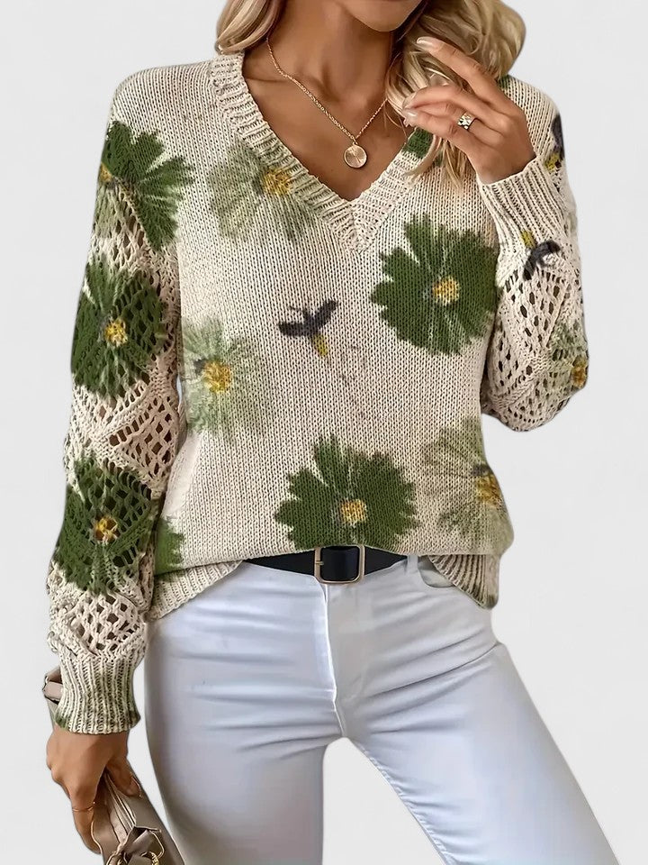 TAHLIA | COMFORT FLORAL SWEATER