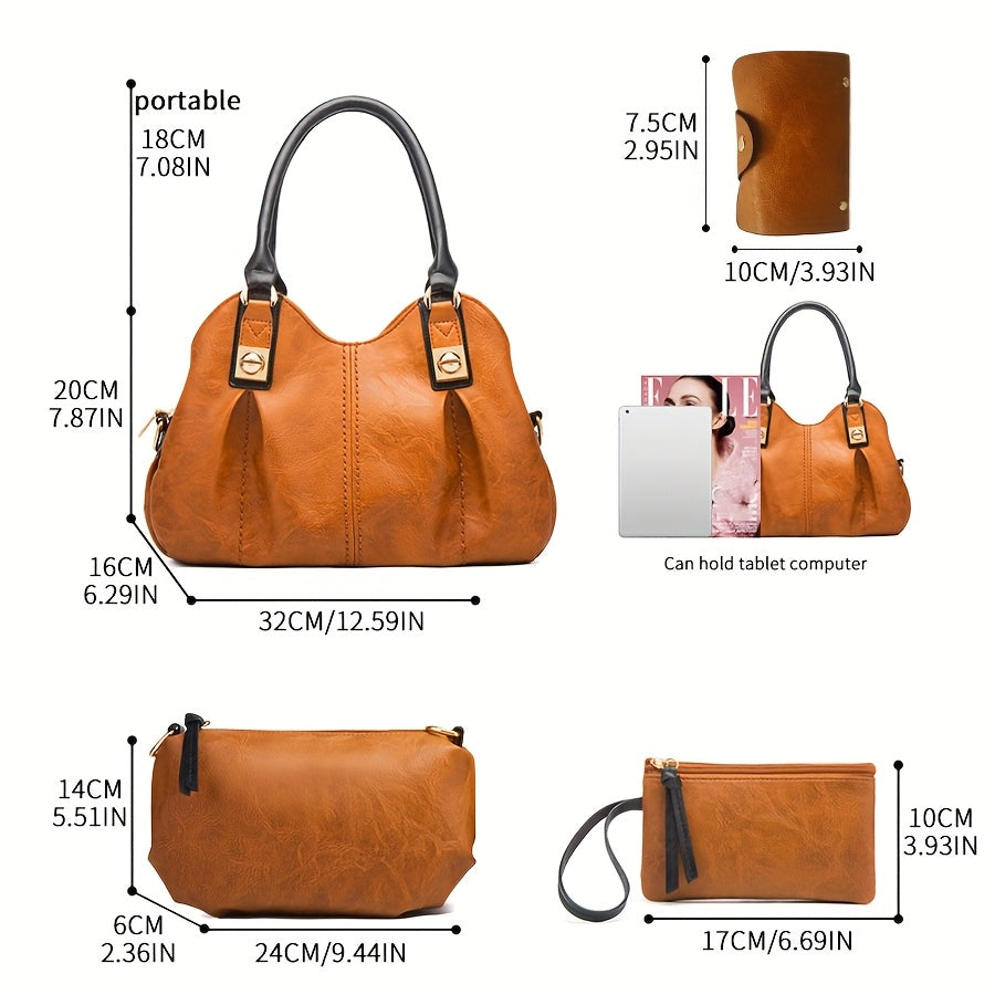 Zoe - Vintage 4-Piece Bag Set