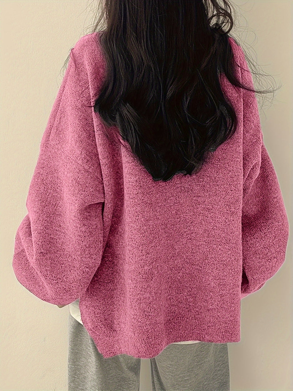 EVERLIGHT | SPLIT DETAIL CASUAL SWEATER