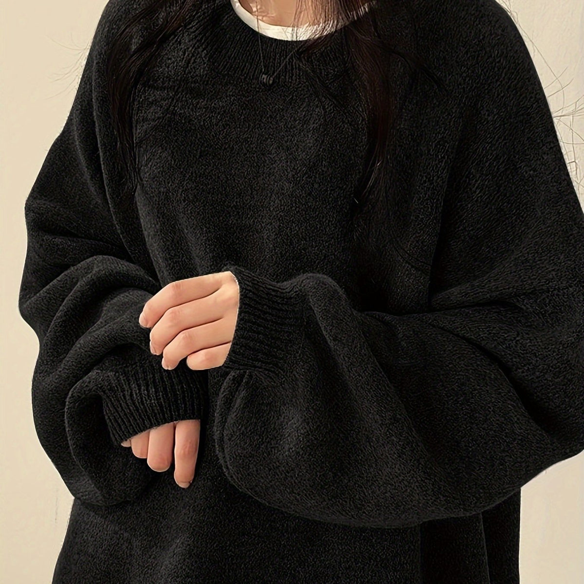 EVERLIGHT | SPLIT DETAIL CASUAL SWEATER