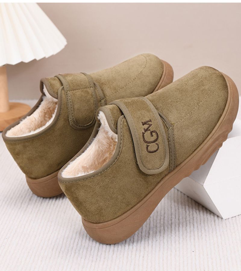 Doralise strap shoes in khaki, pair angled with interior visible