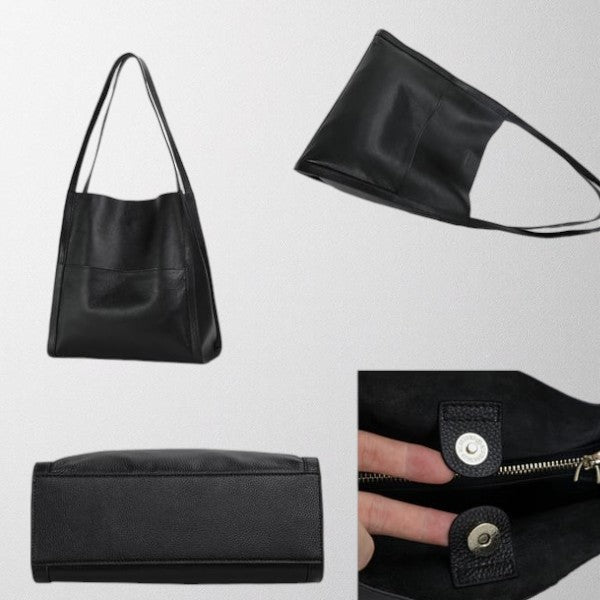 Valérie Dupré - Solid color simple shoulder bag