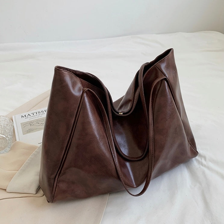 Odessa retro bag in brown, angled product view