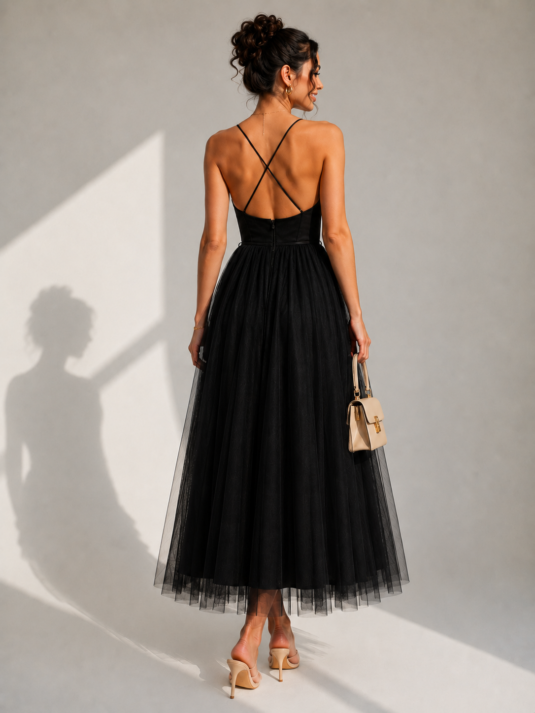 LIORA™ | Cinched Waist Midi Dress