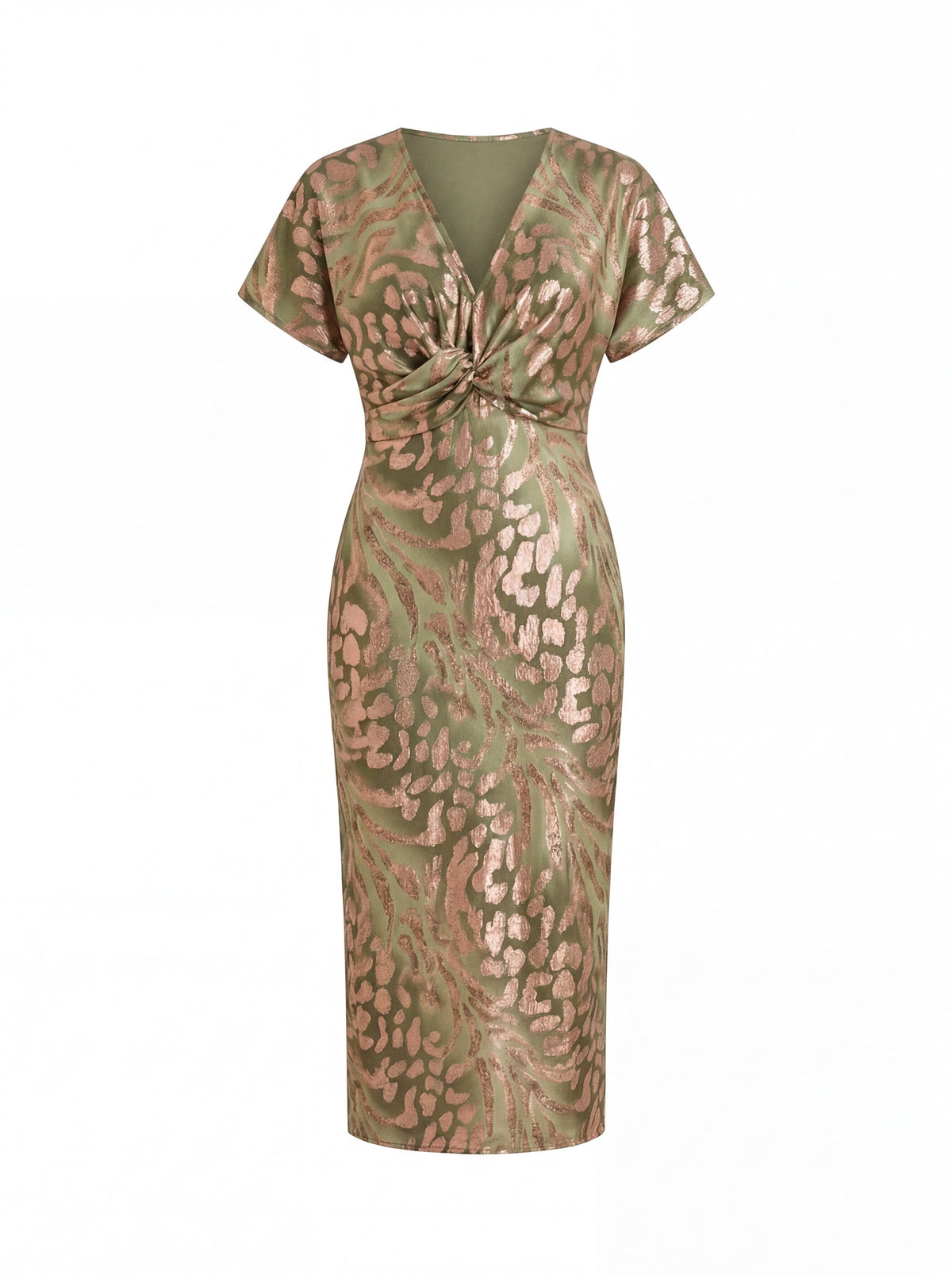 LIORA™ | Ruffle Sleeve Midi Dress