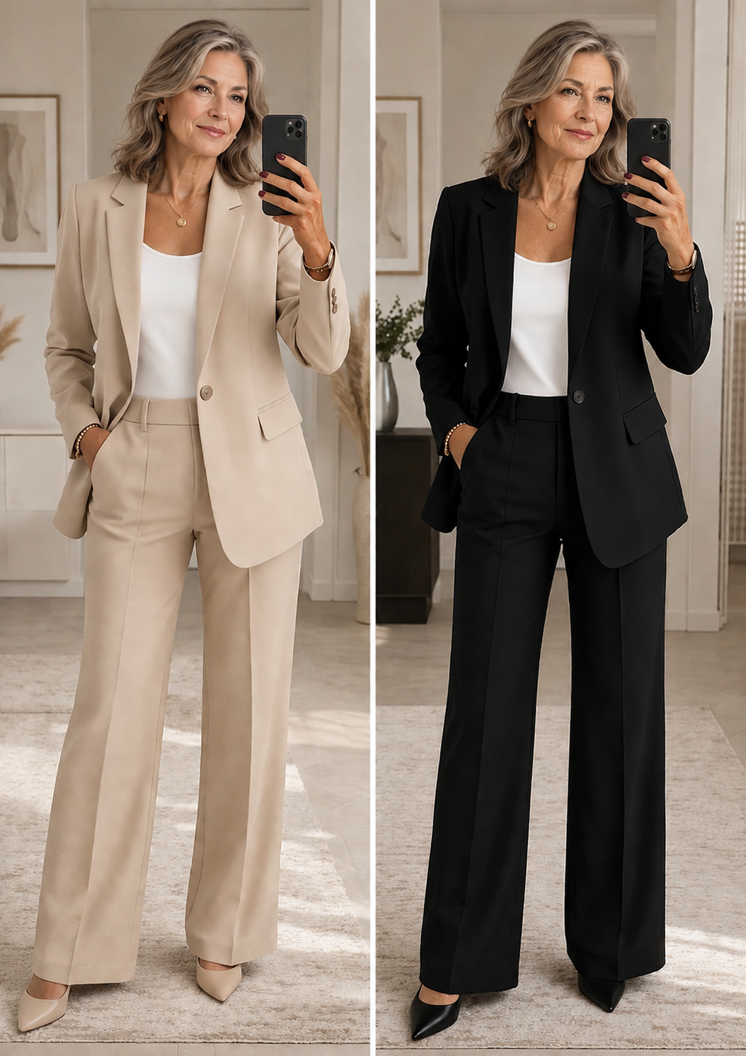 Araminta | Classic Wide-Leg Trouser Suit