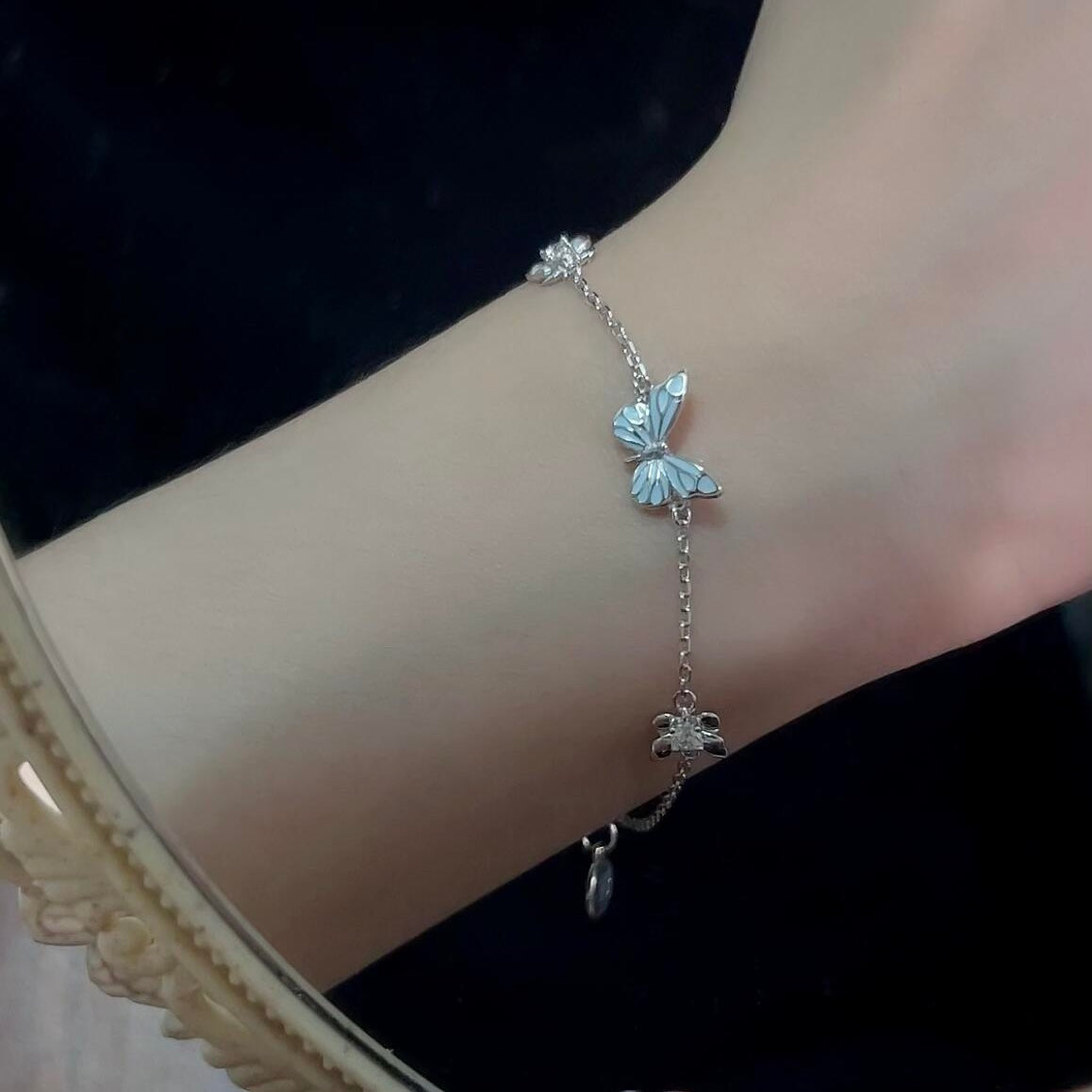Luminous Dream Blue Butterfly Bracelet
