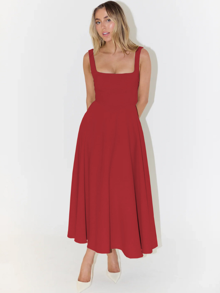 LIORA™ | Classic Midi Dress