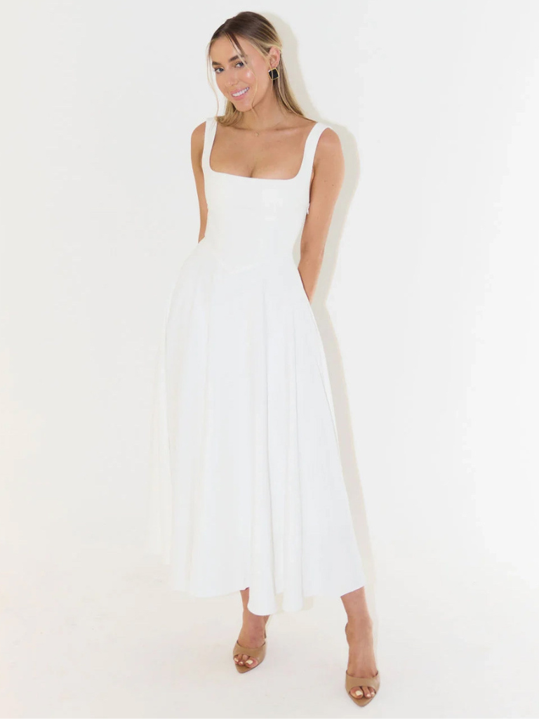LIORA™ | Classic Midi Dress