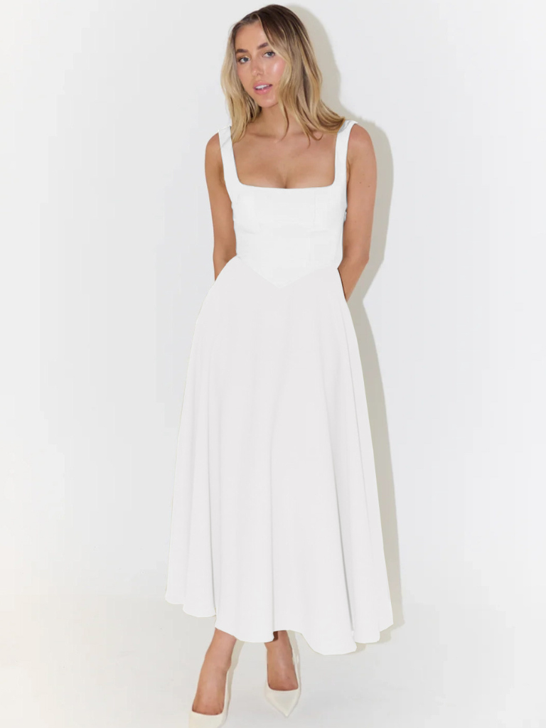 LIORA™ | Classic Midi Dress