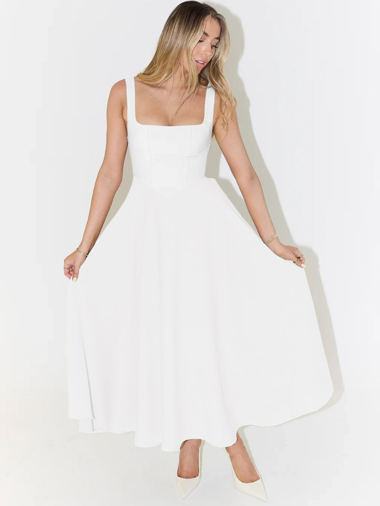 LIORA™ | Classic Midi Dress