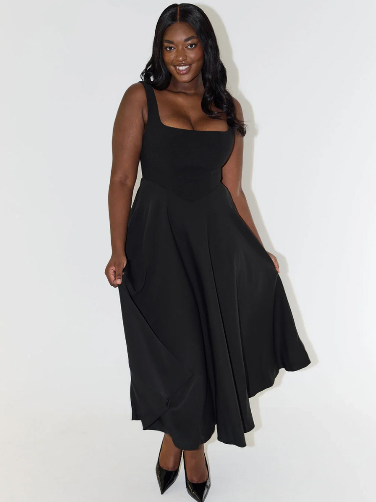LIORA™ | Classic Midi Dress