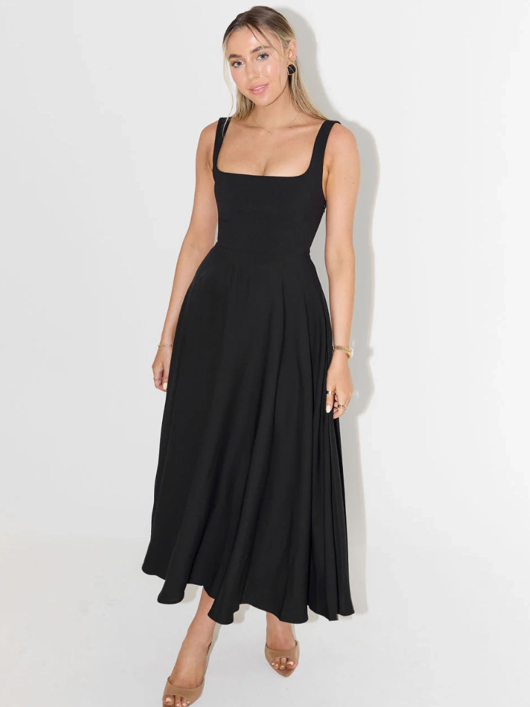 LIORA™ | Classic Midi Dress