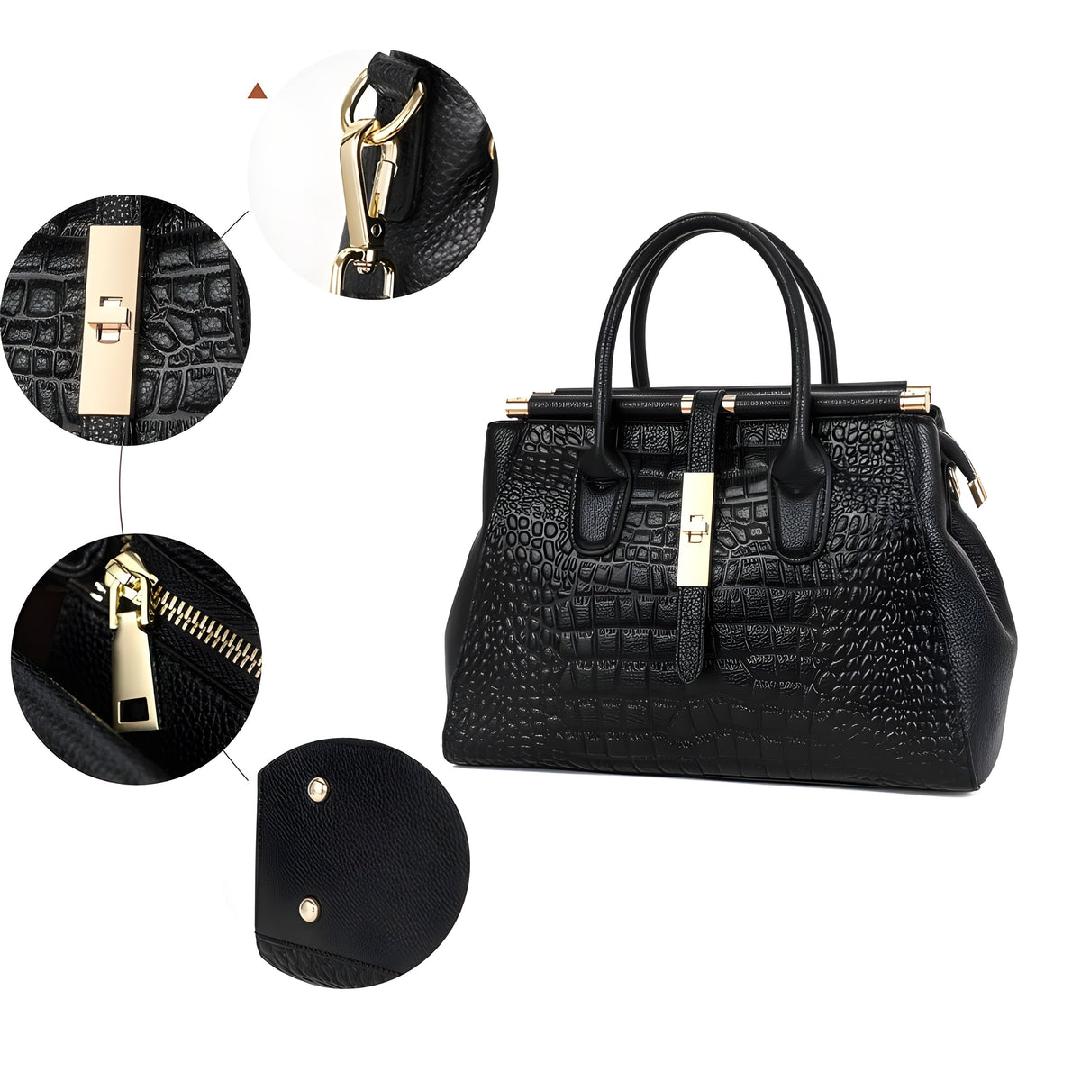 AURELIA | CROC HANDBAG