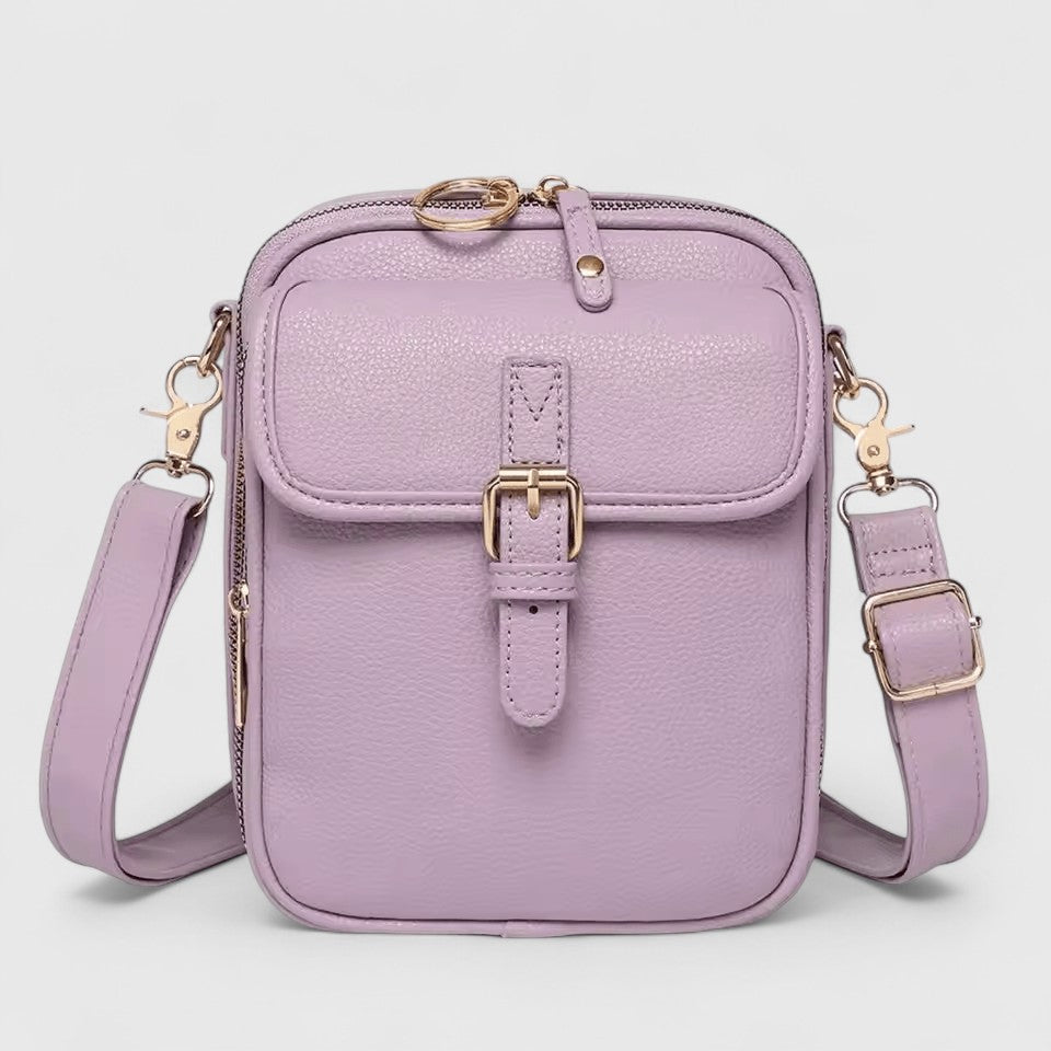 Seraphina crossbody bag in pink, front view