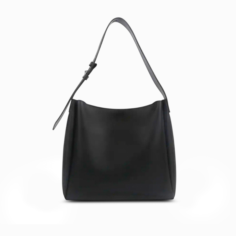 Delphine grand tote bag in black, front view
