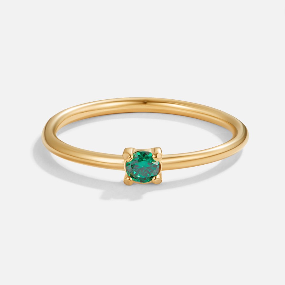 Gold Birthstone Rings