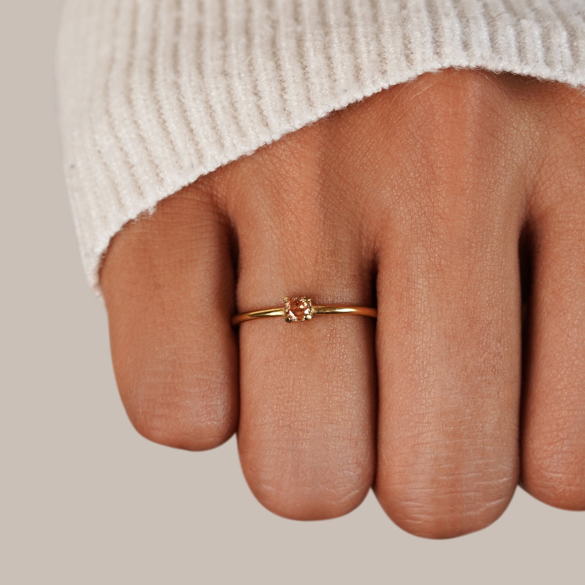 Gold Birthstone Rings