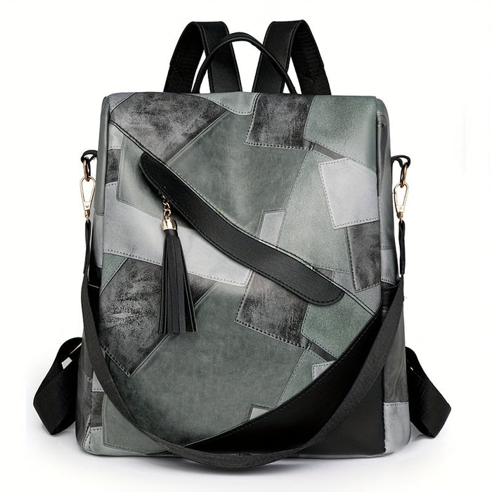 Marzia | Checked Anti-Theft Backpack