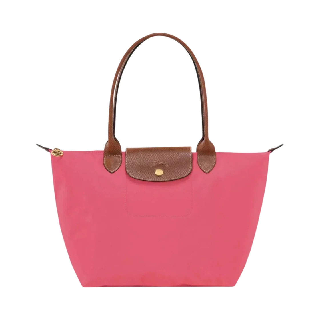 Large tote bag in flash pink, front view