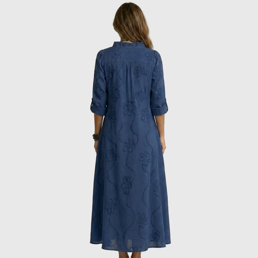 LIORA™ | Relaxed Shirt Midi Dress