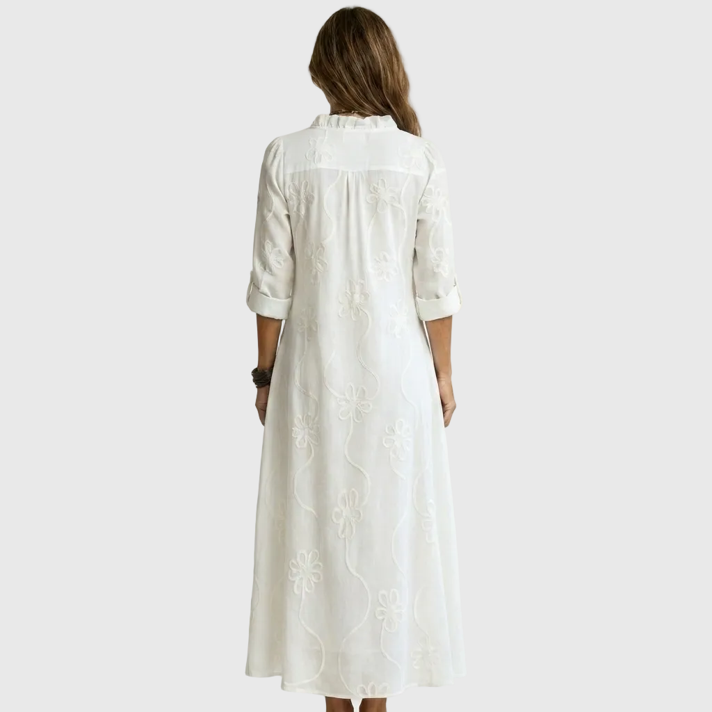 LIORA™ | Relaxed Shirt Midi Dress