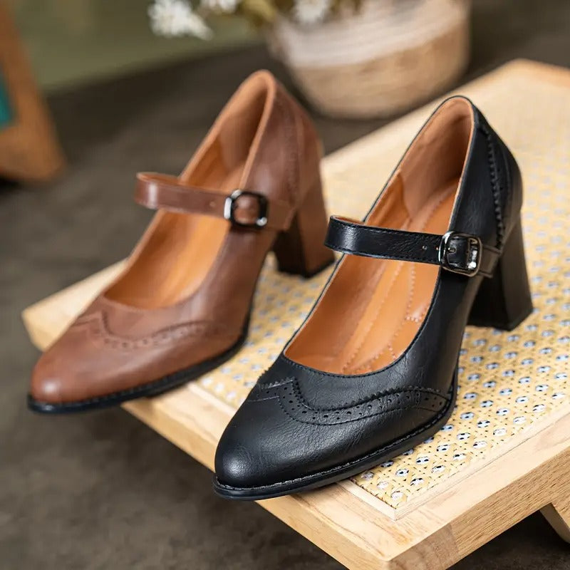 DORKA | HIGH-HEELED SHOES WITH BUCKLE