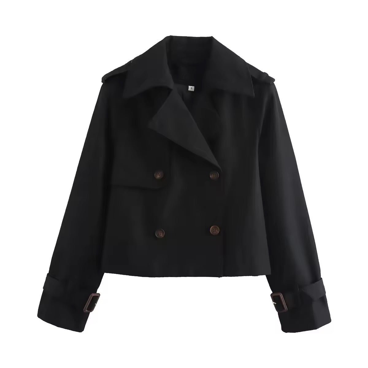 Eugenie | Short Double-Breasted Trench Jacket