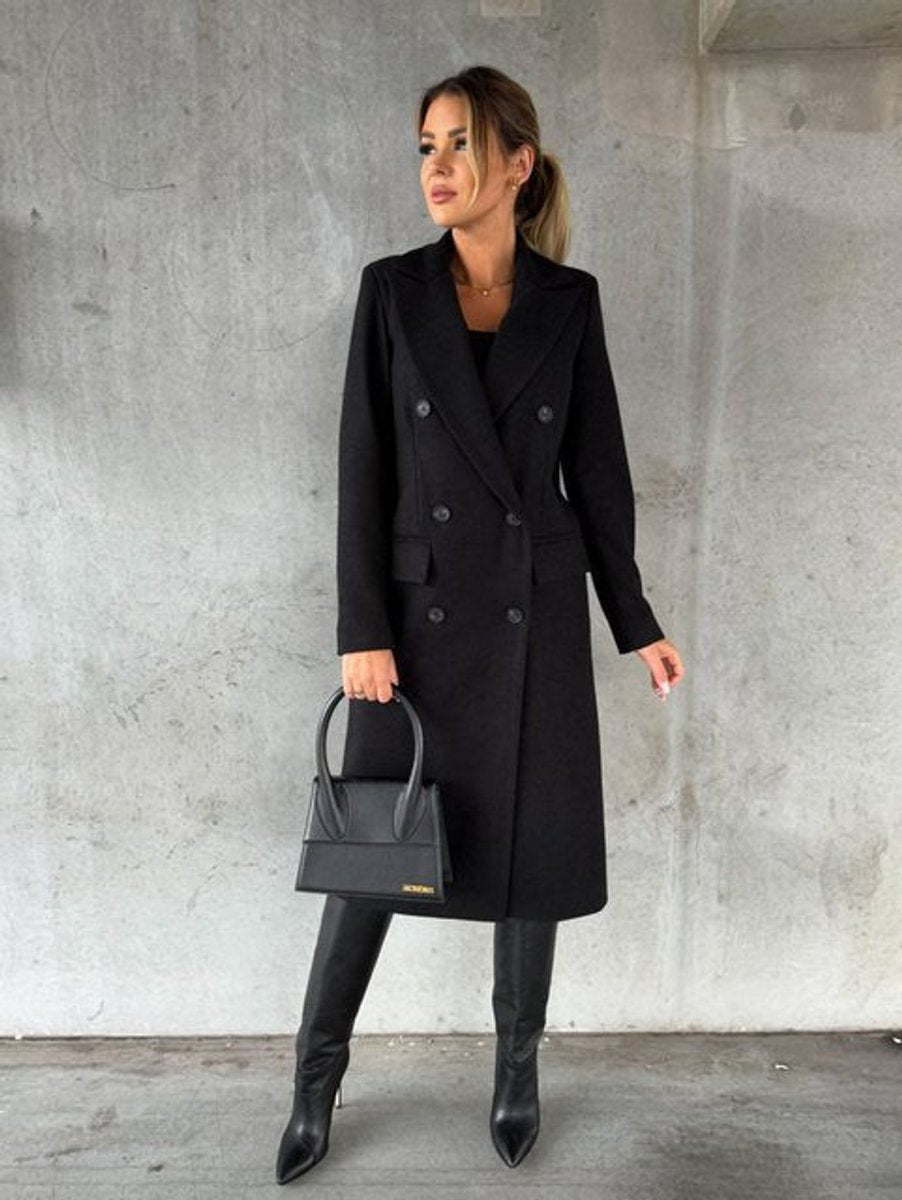Emmeline | Long Double-Breasted Tailored Coat