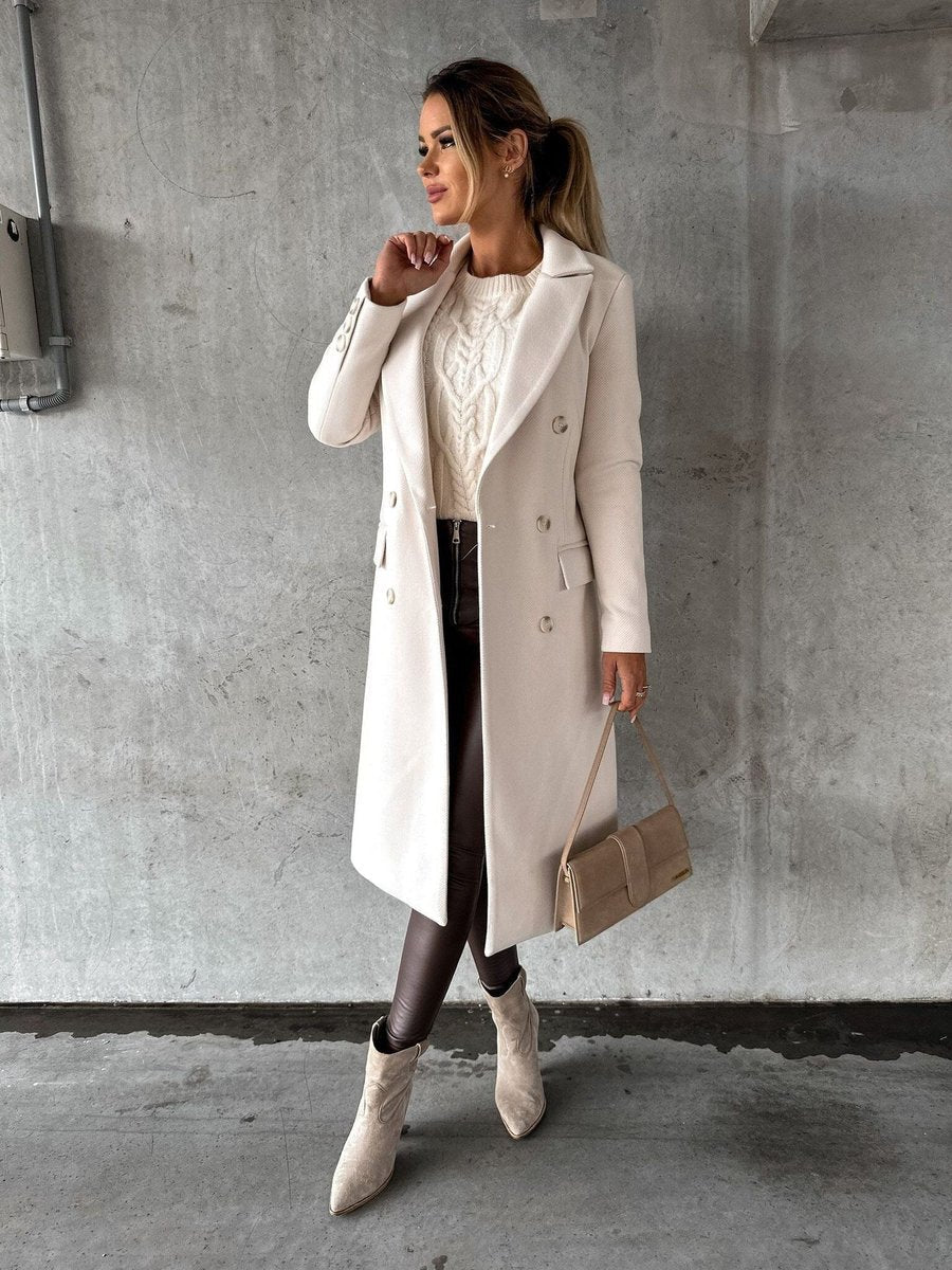 Emmeline | Long Double-Breasted Tailored Coat