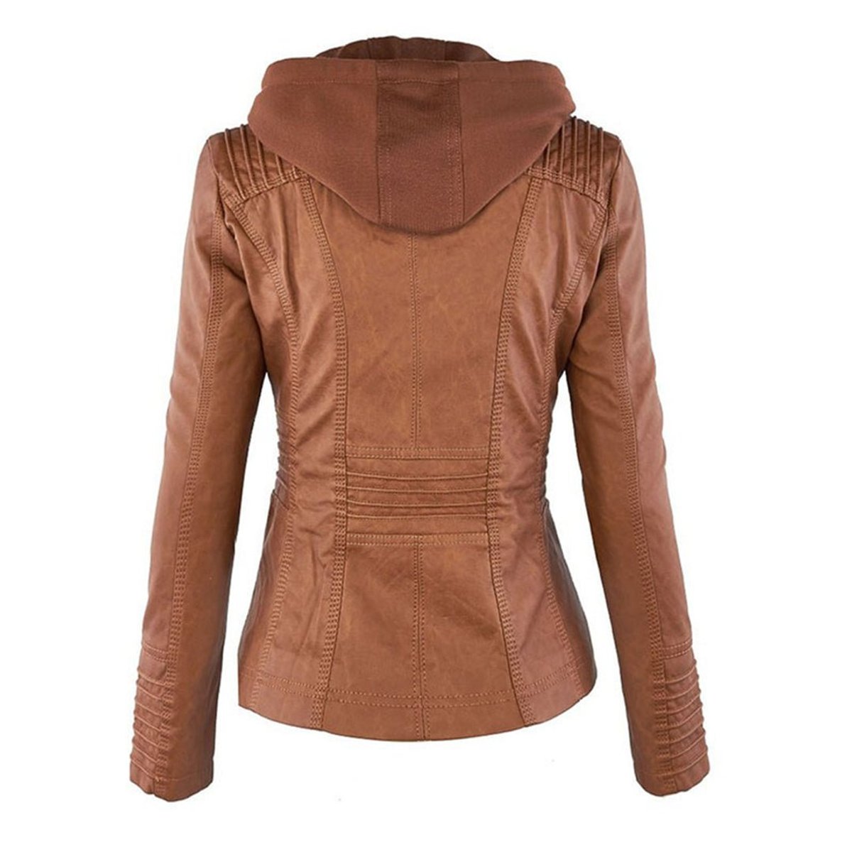 Lucinda | Biker Jacket with Removable Hood