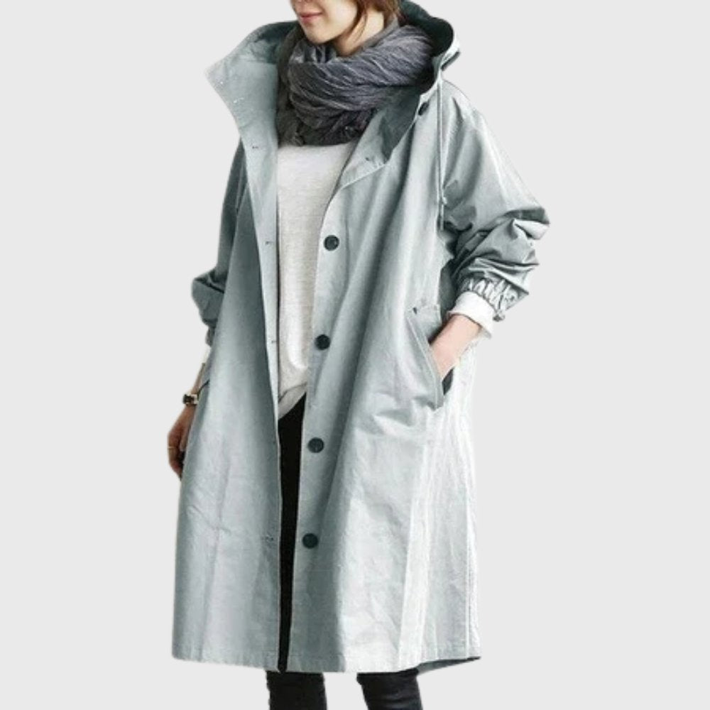 Ruth | Long Hooded Relaxed Trench Coat