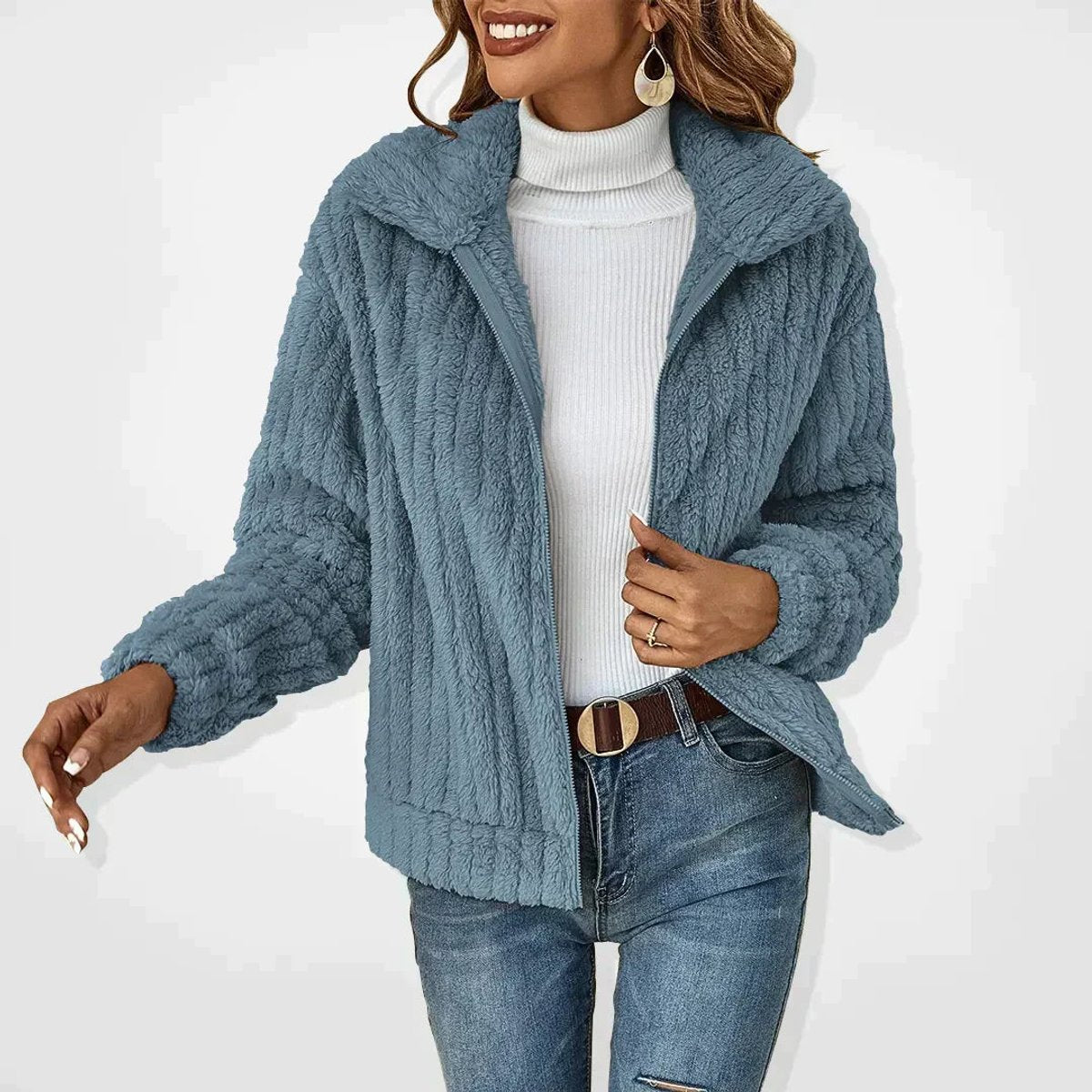 Rita | Plush Zip-Up Jacket