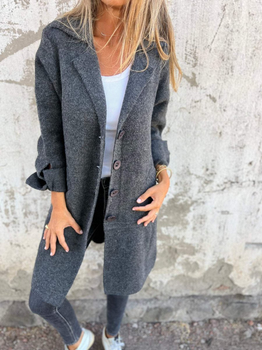 Lucille | Soft Long Coat with Lapels