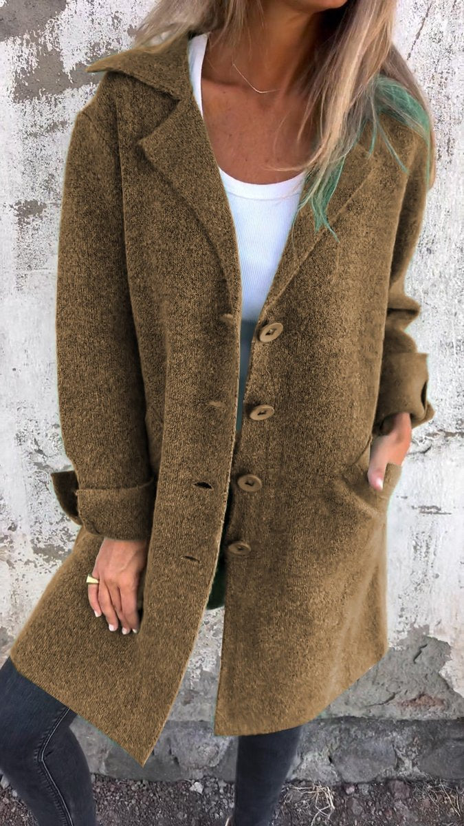 Lucille | Soft Long Coat with Lapels