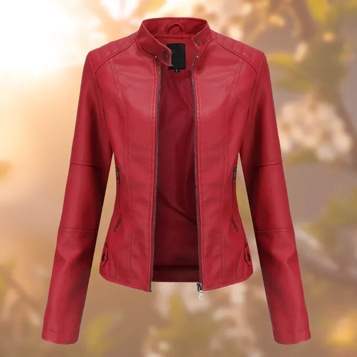 Shirley | Slim Zip-Up Biker Jacket