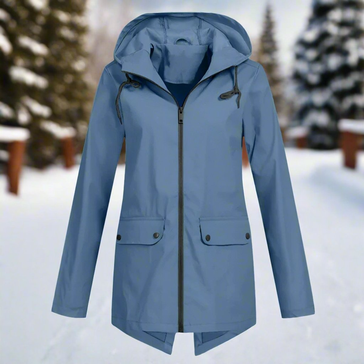 Lorraine | Longline Hooded Raincoat
