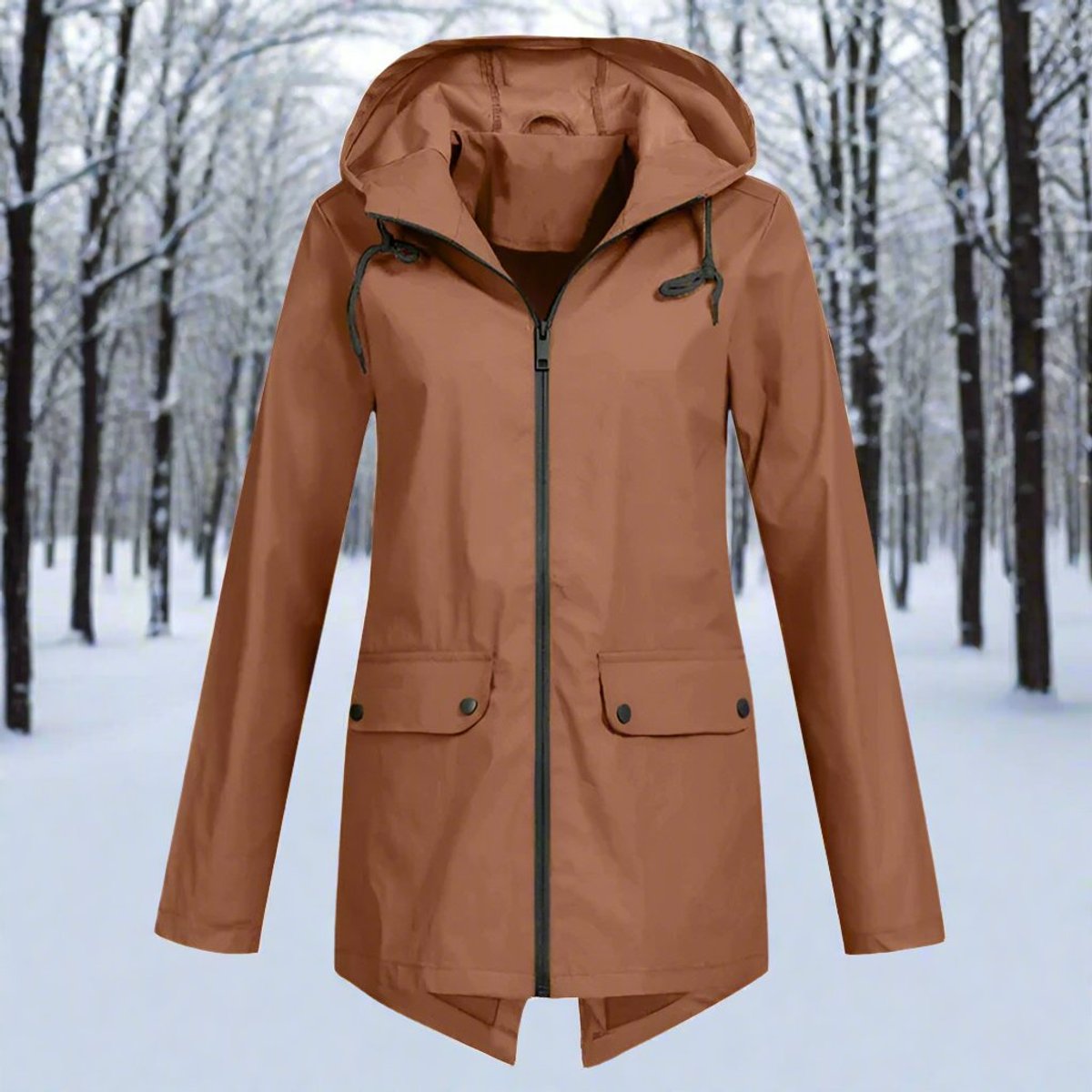 Lorraine | Longline Hooded Raincoat