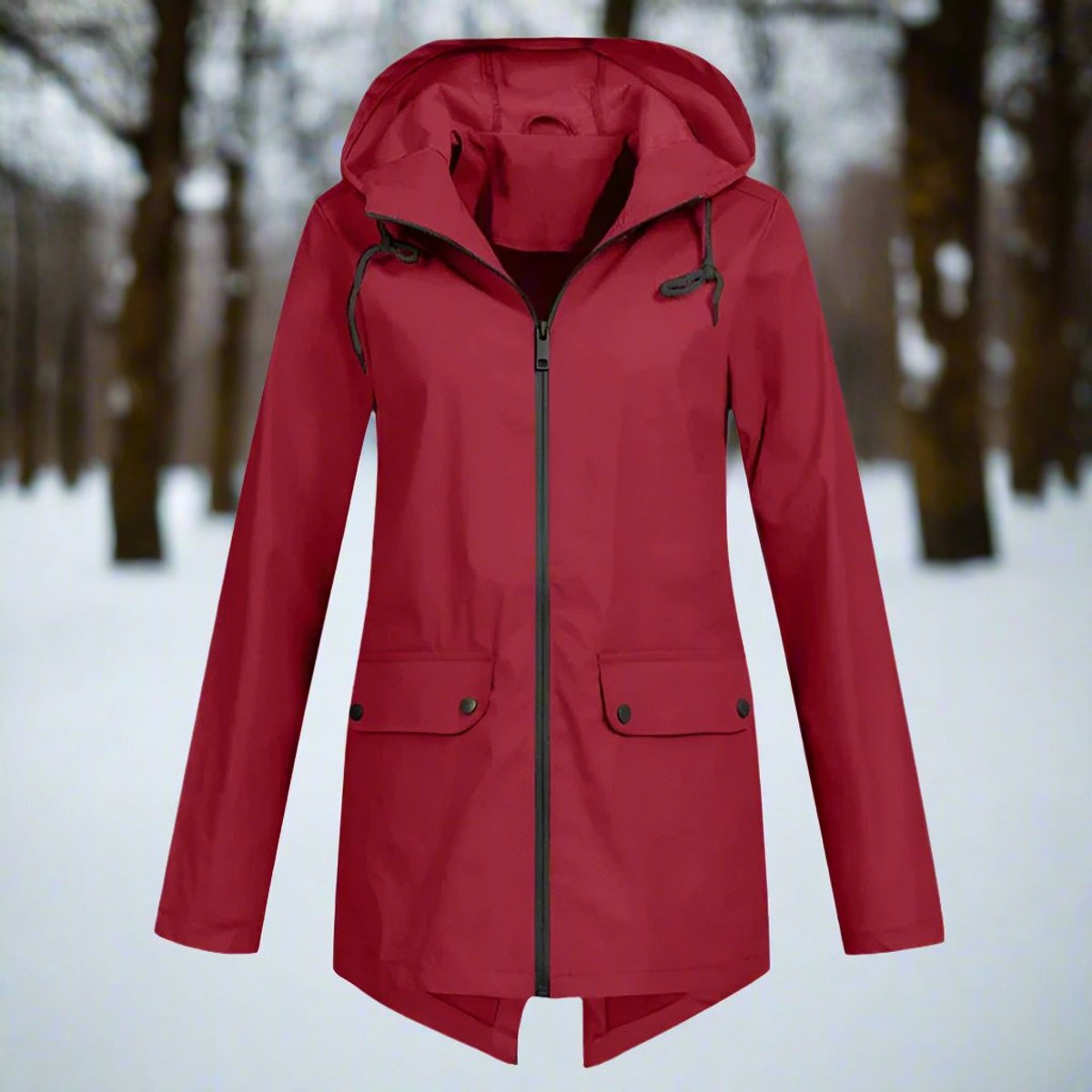 Lorraine | Longline Hooded Raincoat
