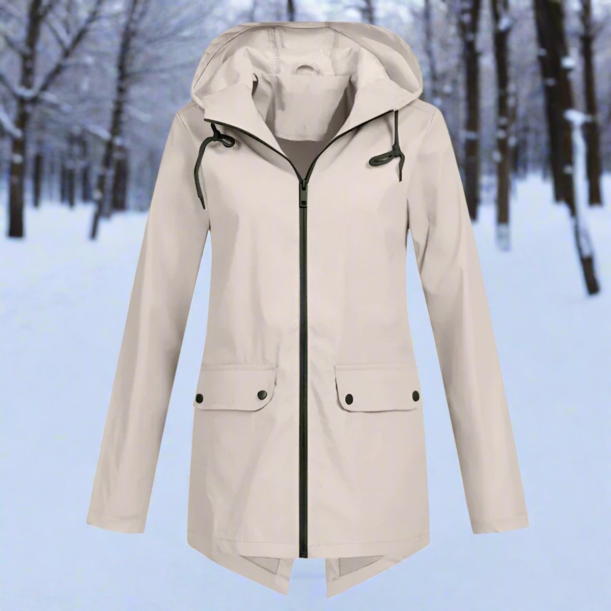 Lorraine | Longline Hooded Raincoat