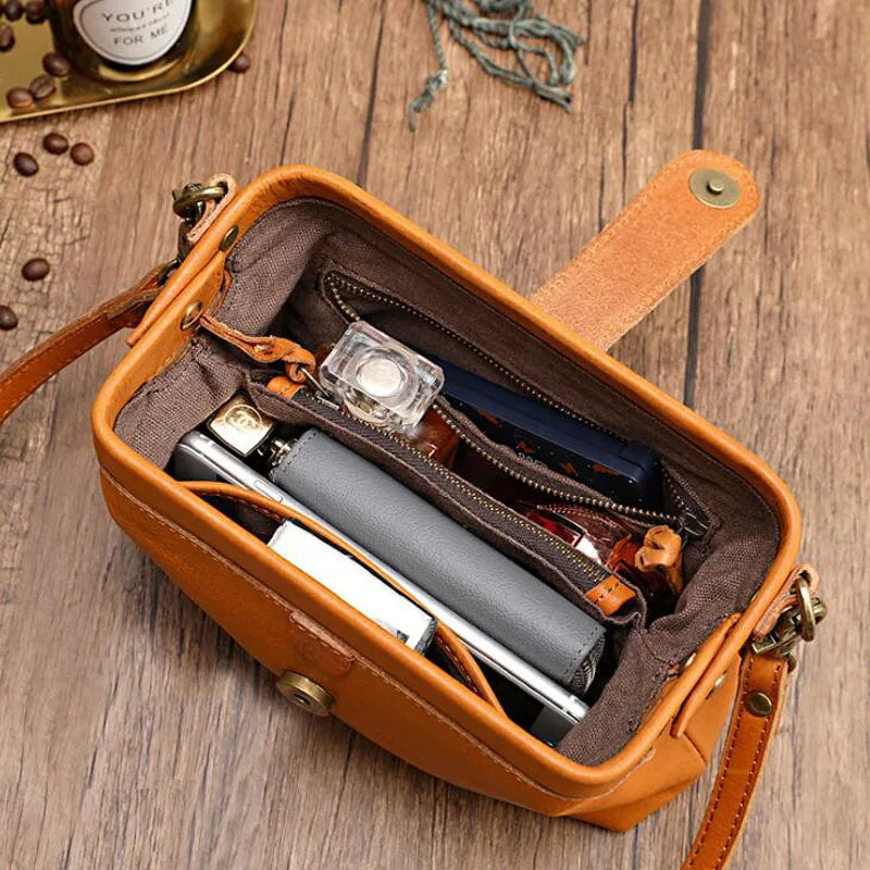 Cressida crossbody bag open, lined interior with zipped pocket